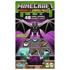 Minecraft Magnetic Travel Puzzle Game 8+ By Think Fun