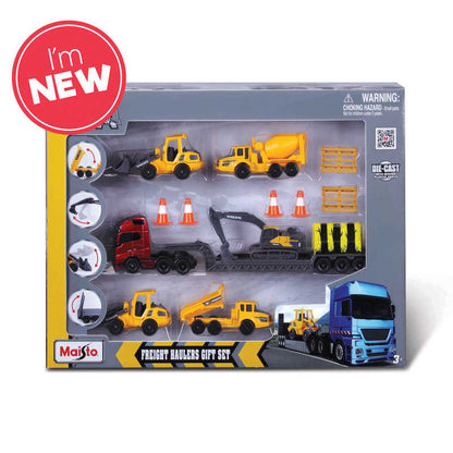 Maisto Volvo Big Hauler Multi Construction Vehicle Gift Set 3+