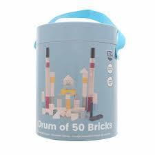 Bigjigs Drum of 50  Blocks FSC Certified 12 Months +