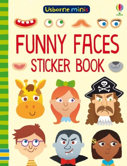 Mini Funny Faces Sticker Book By Usborne Childrens Books 3+