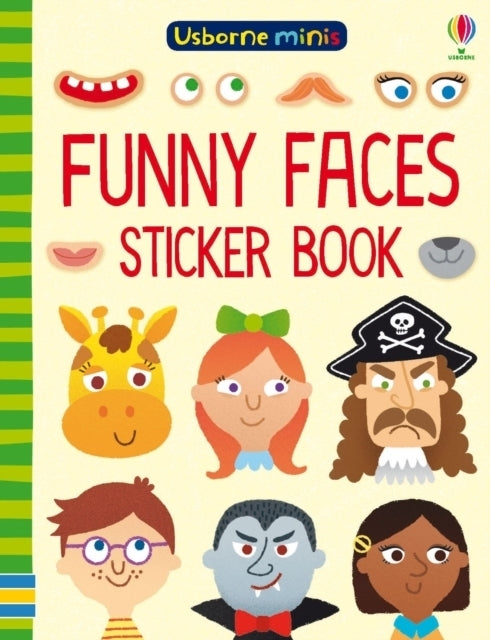 Mini Funny Faces Sticker Book By Usborne Childrens Books 3+