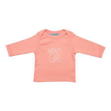 Pale Pink Daddy's Girl Baby T-Shirt By Bob And Blossom