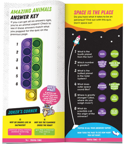 Pop It! Challenge Activity Book by Klutz 6+ Childrens Games