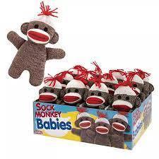 Baby Brown Super Soft  Sock Monkey Suitable From Birth