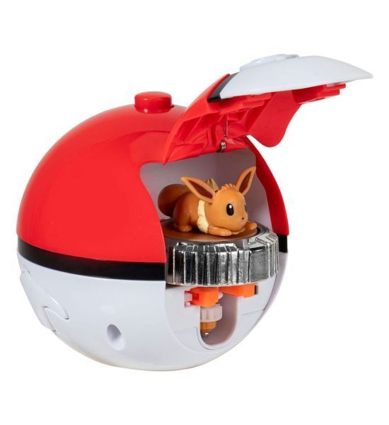 Pokemon Battle Spinner Pack Eevee & Pokeball Set 4+