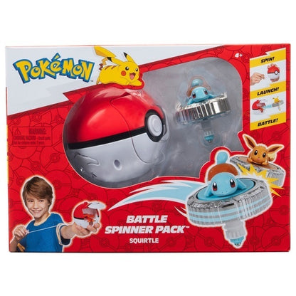 Pokemon Battle Spinner Pack Squirtle & Pokeball Set 4+