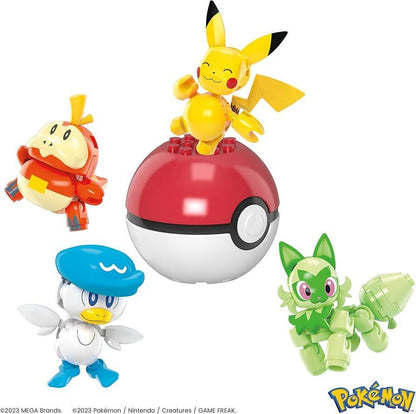 Pokemon Mega Construx Pokeball Paldea Reagion Team Toys 6+
