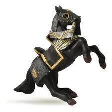 Horse in Black Armour Figure 39276 by Papo 3+