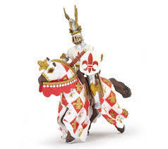 White Horse Fleur De Lys  by Papo Toys 39789