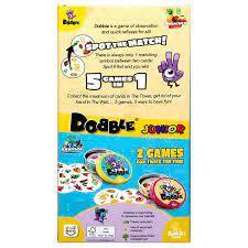 Dobble Junior Twin Pack 5 in 1 Family Card Game 4+