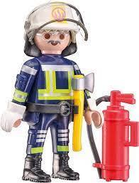 40 Piece Playmobil Fire Department Puzzle and Figure by Schmidt