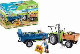 Playmobil Country Tractor with Harvesting Trailer 71249 4-10