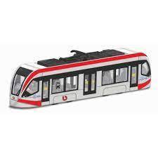 Burago Street Fire City Tram Diecast Model 1:43 3+