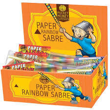 Paper Lazer Rainbow Sabre Toy