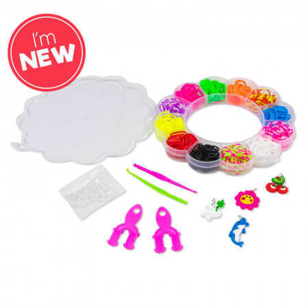 350 Piece Shaped Loom Bands Set 8+