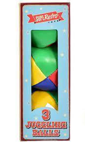 3 Pack Retro Juggling Balls 5+