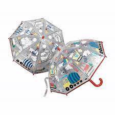 Clear Construction Colour Changing Umbrella for Children 3+