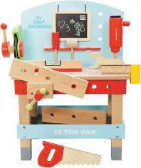 My First Wooden Tool Bench Pretend Play Toy by Le Toy Van TV448