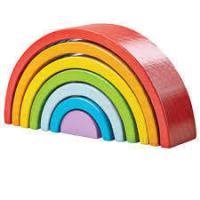 Wooden Stacking Rainbow Small BJ499 By Big Jigs Toys 18m+
