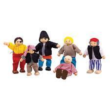 Wooden Heritage Playset Set of 6 Pirates by BigJigs Toys JT126