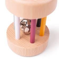 Wooden Roll Rattle 0+ by Big Jigs Toys RT32002