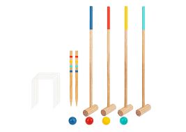 Tooky Toy Lawn Garden Wooden Croquet Set 17 Pieces