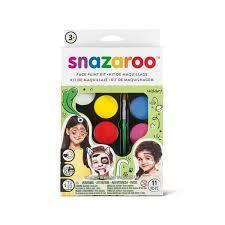 Snazaroo Unisex Rainbow Face Paint Palette Kit Dress up Fun