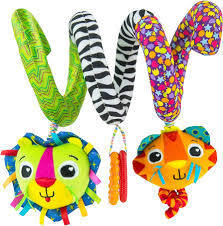 LAMAZE Activity Spiral Baby Pram or Cot Toy Set by Tomy 0m+