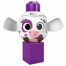 Mega Bloks Peek-a-Boo Blocks Animal - Cow 12m+