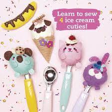 Sew Your Own Ice Cream Animals by Klutz 10+ Childrens Craft