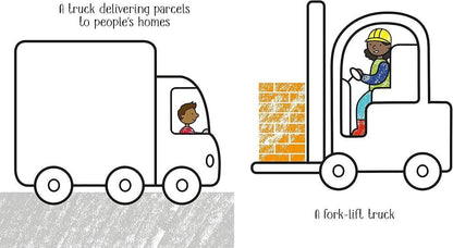 First Colouring Trucks Book by Usborne Childrens Books 3+