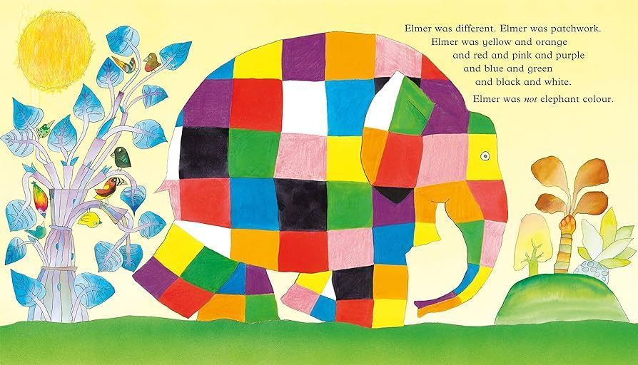 Elmer Paperback Story Book by David McKee