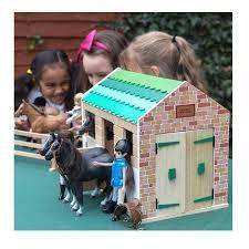 Lottie Dolls Sles Wooden Stables Playset LT074 3+ by Arklu