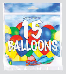 Pack of 15 Party Balloons