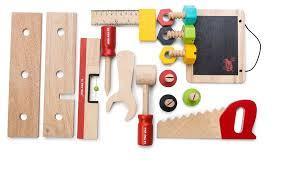 My First Wooden Tool Bench Pretend Play Toy by Le Toy Van TV448