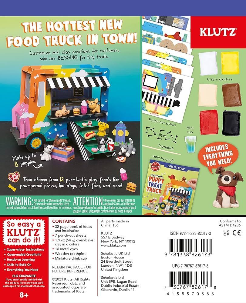 Mini Clay World Puppy Treat Truck by Klutz 8+ Childrens Crafts