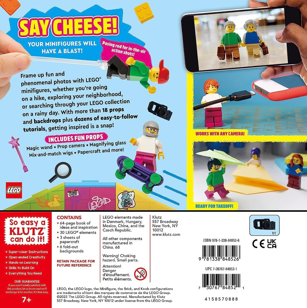 LEGO Minifigure Photography with 30 Pieces and Book by Klutz 7+