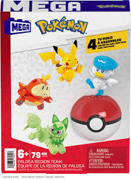 Pokemon Mega Construx Pokeball Paldea Reagion Team Toys 6+