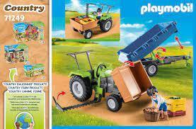 Playmobil Country Tractor with Harvesting Trailer 71249 4-10