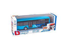 Burago Street Fire City Bus Diecast Model 1:43 3+