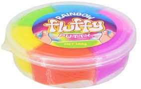 6-in-1 Rainbow Fluffy Putty 6+