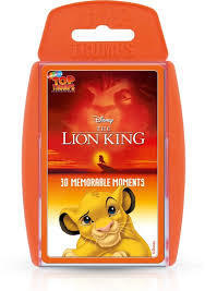 Lion King Top Trumps Card Game Facts and Figures 6+