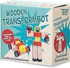 Wooden Twist and Transformbot by Tobar 3+
