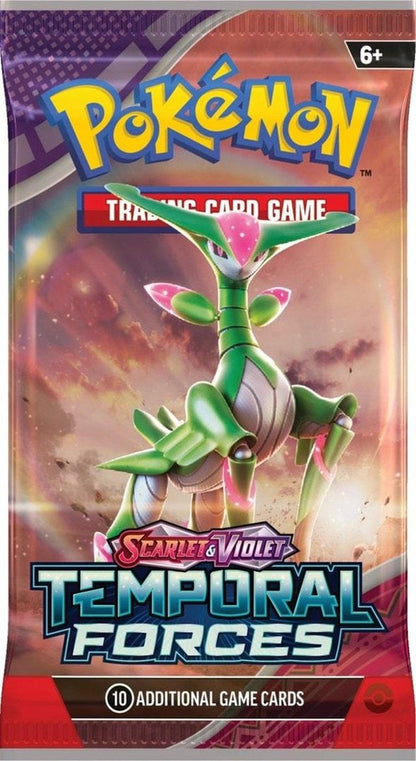 Pokemon Scarlet and Violet 5 Temporal Forces Boosters Pack 6+