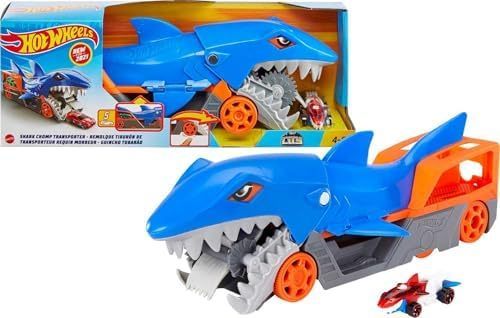 Hot Wheels Shark Chomp Transporter Playset With One Car 4+