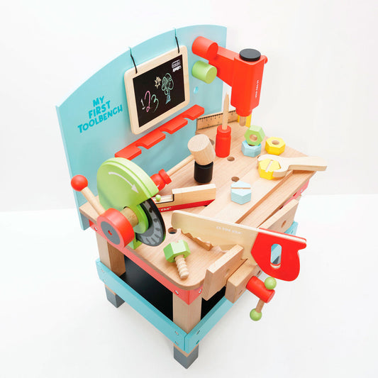 My First Wooden Tool Bench Pretend Play Toy by Le Toy Van TV448