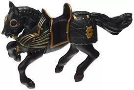 Horse in Black Armour Figure 39276 by Papo 3+