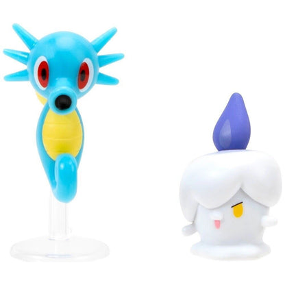 Horsea & Litwick Pokemon 2-3" Battle Figure Pack 4+