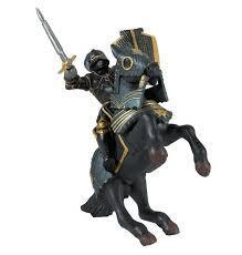 Horse in Black Armour Figure 39276 by Papo 3+