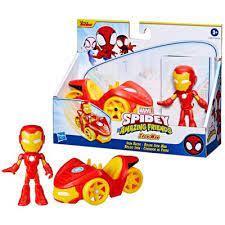 Marvel Spidey and His Amazing Friends Iron Man Car 3+